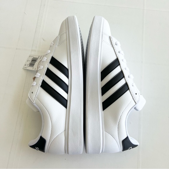 New ADIDAS Grand Court 2.0 Sneaker Shoes Women’s SIZE 7.5 White/Black - Picture 6 of 10